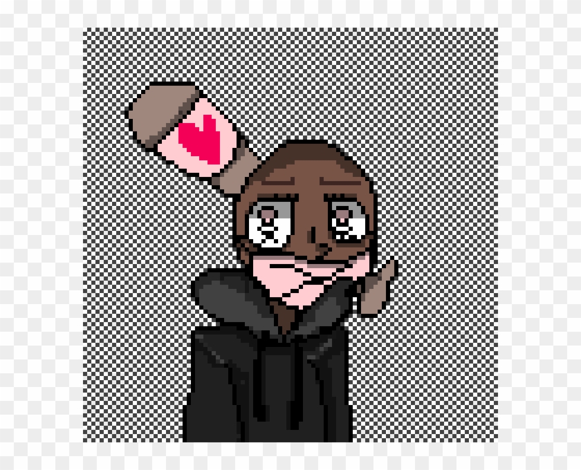 Shaded Scary Girl - Cartoon Clipart