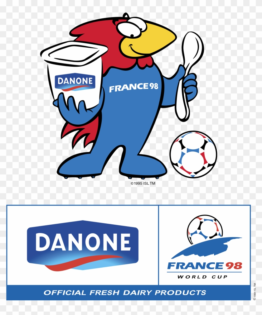 Danone Logo Worldcup - World Cup France 98 Logo Clipart #4216346