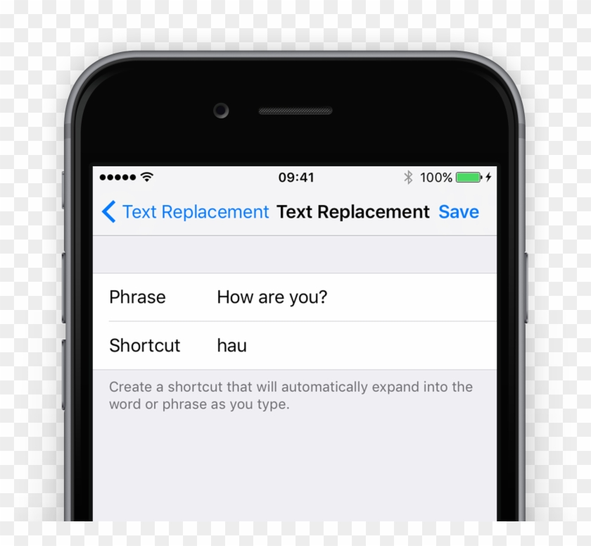 When Typing Within Apps, You Can Input The Shortcut - Iphone Clipart #4216582