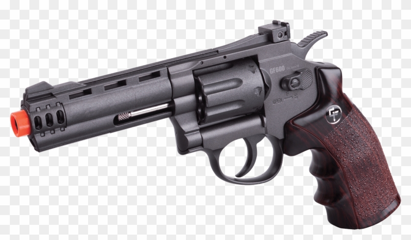 Gameface Acg357 Crosman Gf600 Co2 Powered Semi Auto - 8 Shot Airsoft Revolver Clipart #4216643