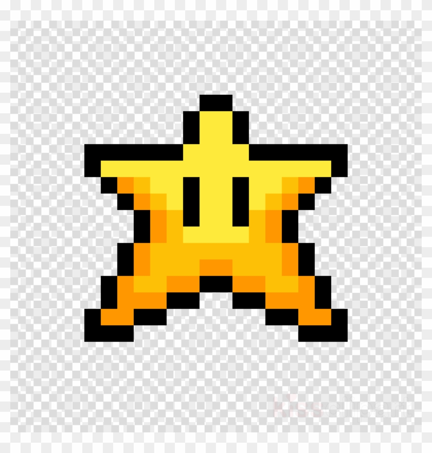 Awesome Super Mario Bros, Mario Bros, Pixel Art, Transparent - 8 Bit Mario Star Clipart