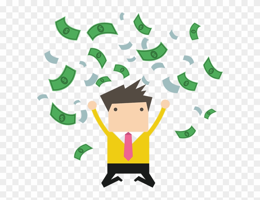 Estopping Clipart Pawn Shop - Raining Money Cartoon - Png Download