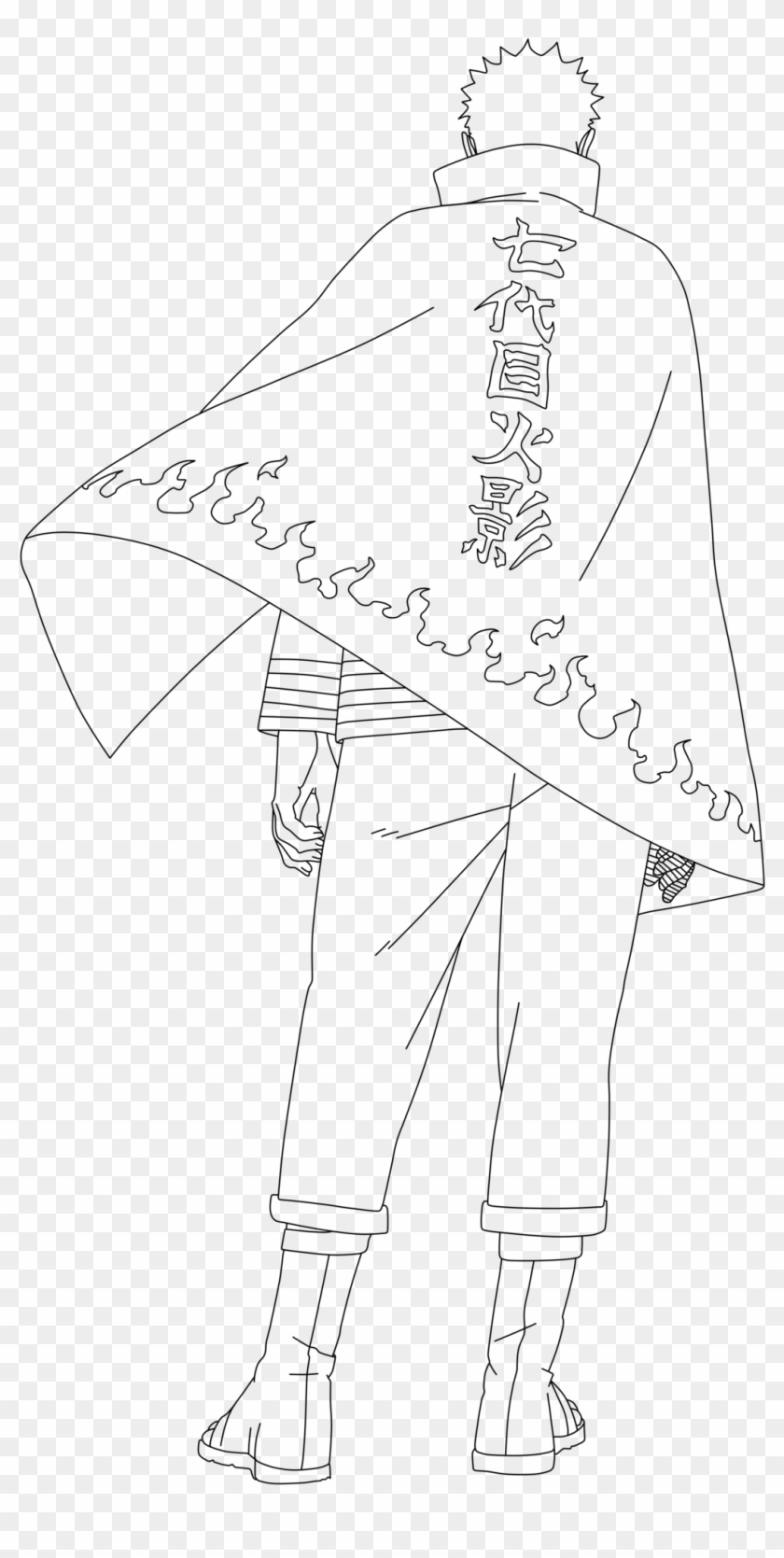 Image Manga Couple Naruto Hokage Drawings In Pencil - Line Art Clipart #4217172