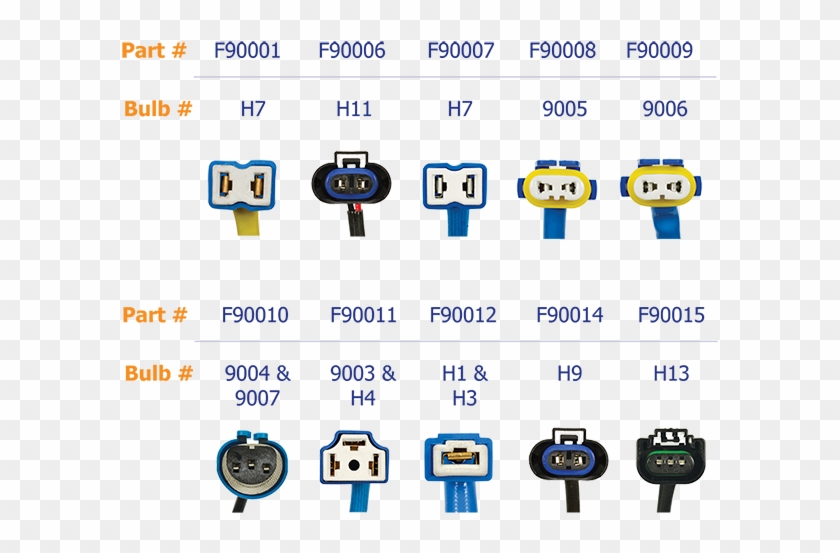 Tec Headlight Harness Chart - Techsmart Headlight Harness Clipart