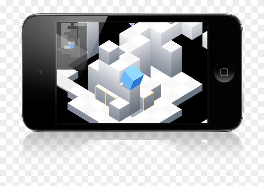 Edge Gameplay Mockup On Horizontal Ipod - Edge Mobile Game Clipart #4217497
