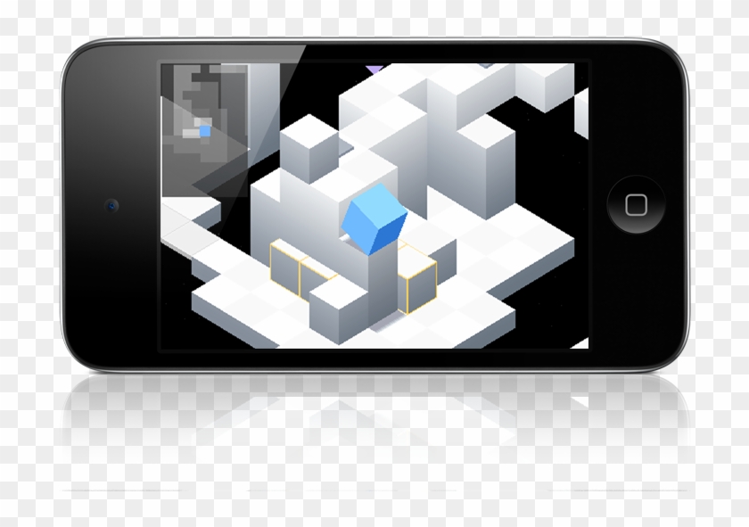 Edge Gameplay Mockup On Horizontal Ipod - Edge Mobile Game Clipart