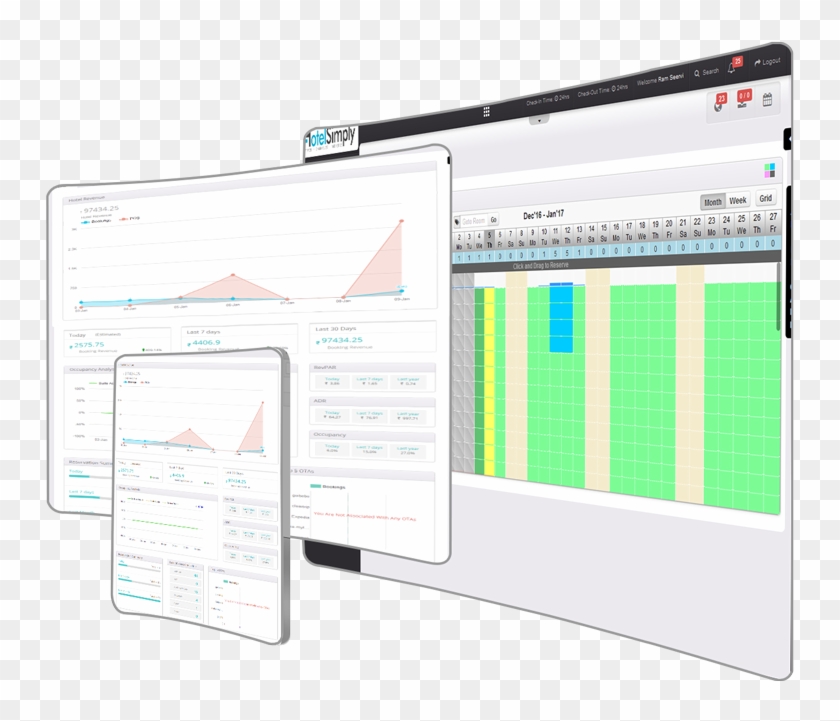 A Front Desk Manager That Is Always In Synca Front - Booking Pms Hotel Clipart
