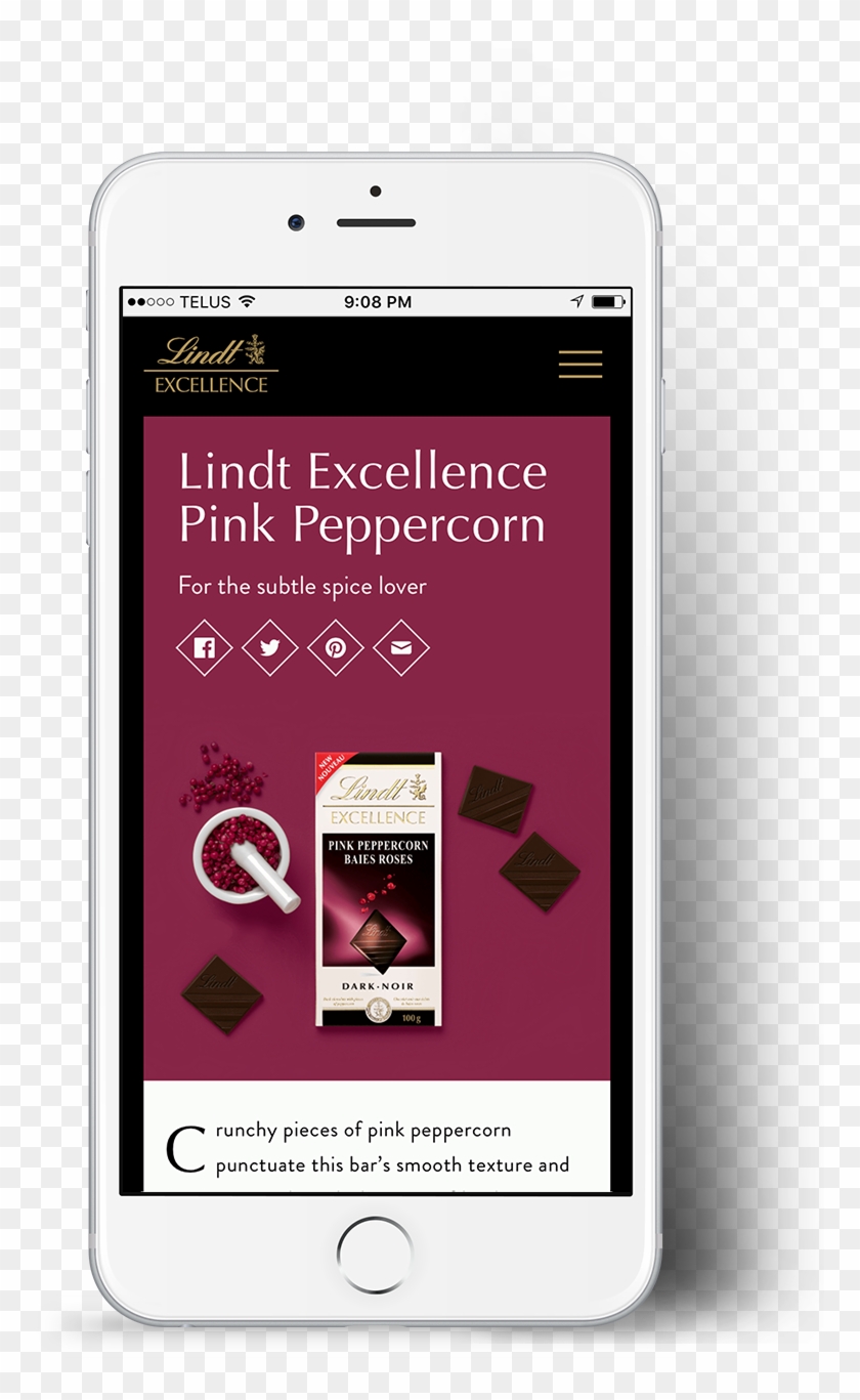 Lindt Mockup Mobile - Mobile Device Clipart
