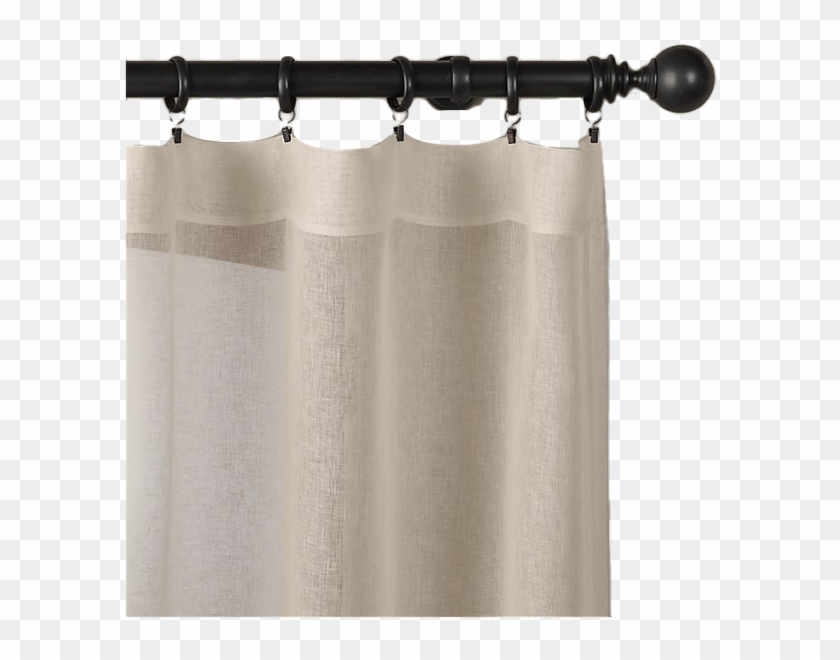 Belgian Sheer Linen Drapery - Window Valance Clipart #4218382