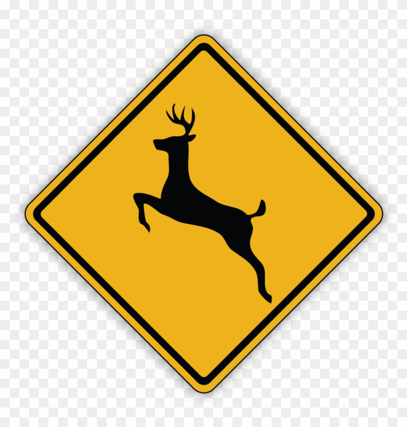 Are Highway Warning Signs Effective - Deer Crossing Signs Clipart #4218763