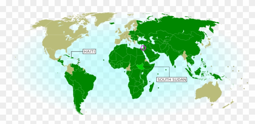 Map Of Countries That Recognize The State Of Palestine - Europe And South America Clipart #4219092