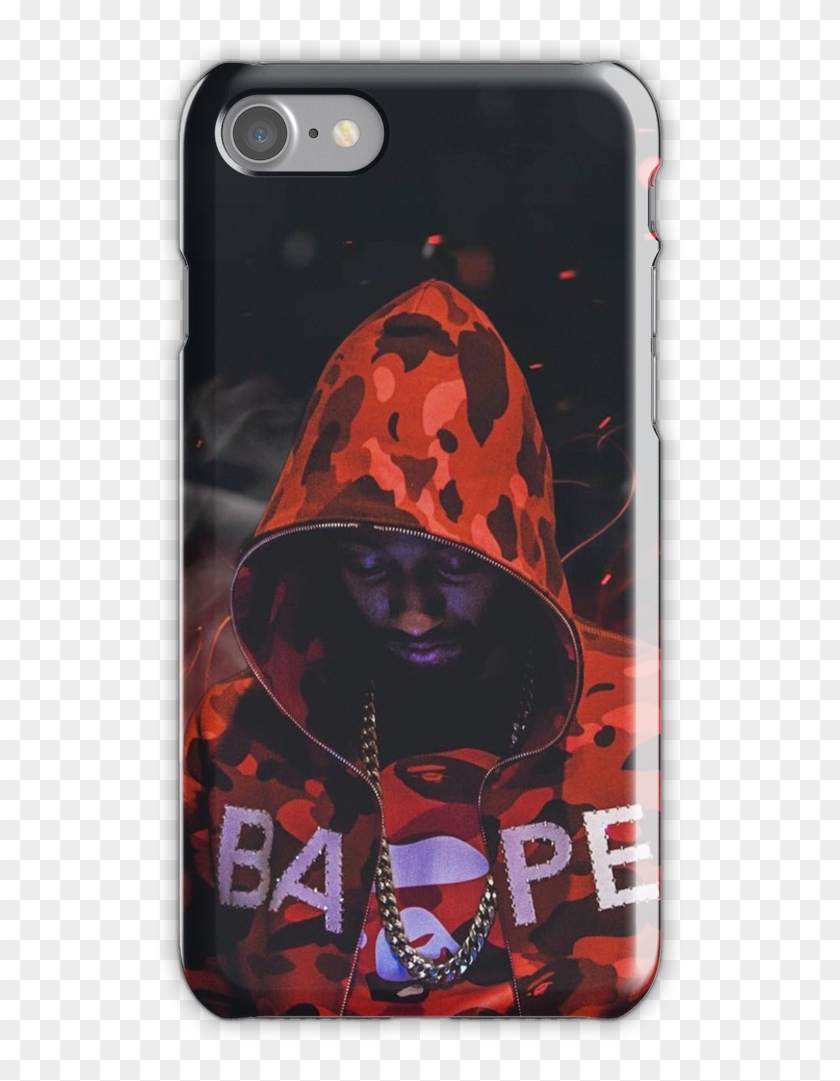 Pnb Rock Bape Fire Iphone 7 Snap Case - Pnb Rock And A Boogie Wit Da Hoodie Clipart #4219267