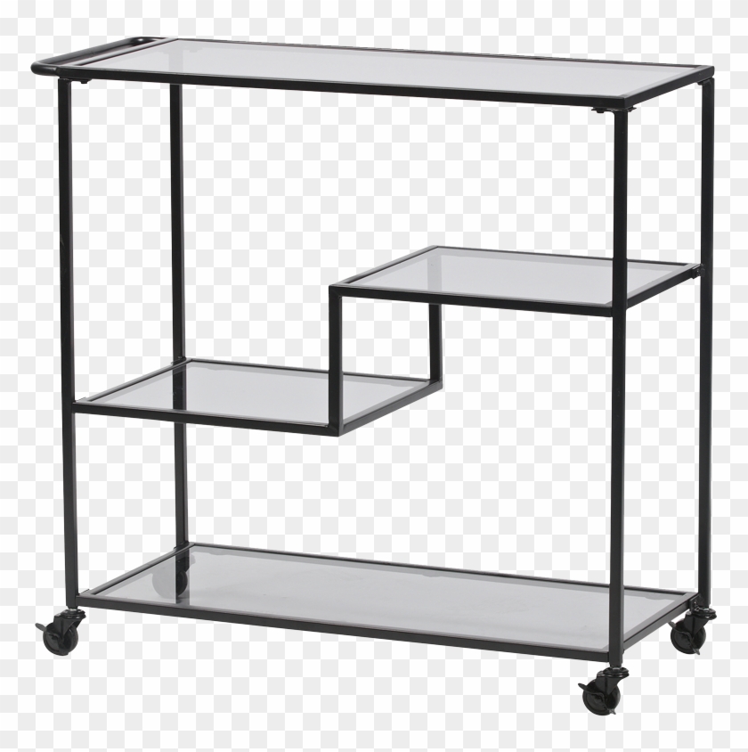 Leona Trolley Shelving Unit By Woood 373684-b Clipart