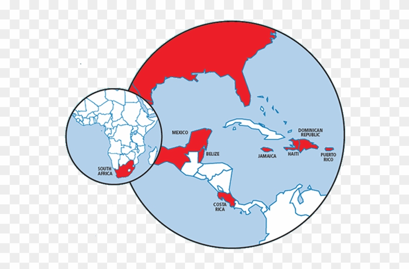 Map - Haiti And Costa Rica Map Clipart #4219933