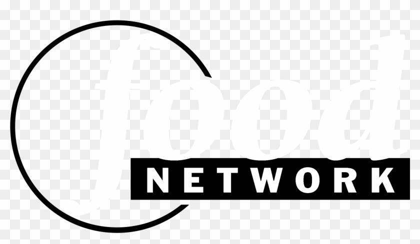 Food Network Logo Black And White - Circle Clipart