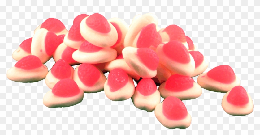 Go To Image - Strawberries And Cream Lollies Clipart #4220337