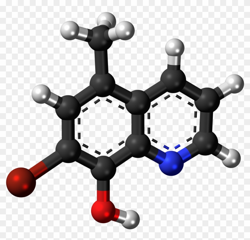 Tilbroquinol 3d Ball - Quinoline 3d Structure Clipart
