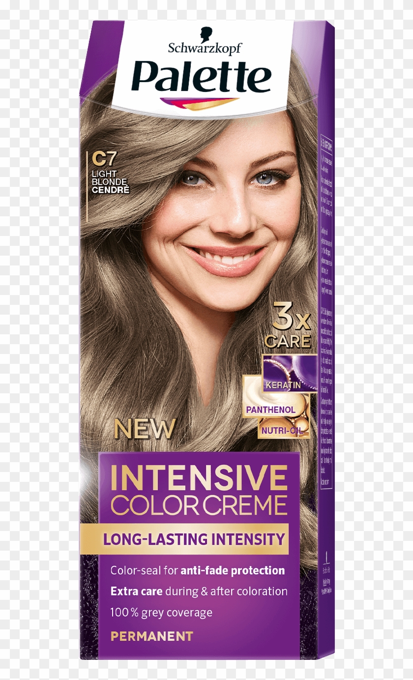 Palette Com Icc Baseline C7 Light Blonde Cendre - Copper Hair Color Palette Clipart