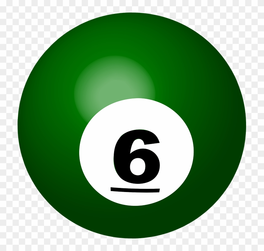 Ball And Sphere 3d - Pool Ball 6 Png Clipart #4222462