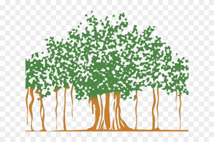 Banyan Tree Clipart Huge Tree - Banyan Tree Clipart Png Transparent Png