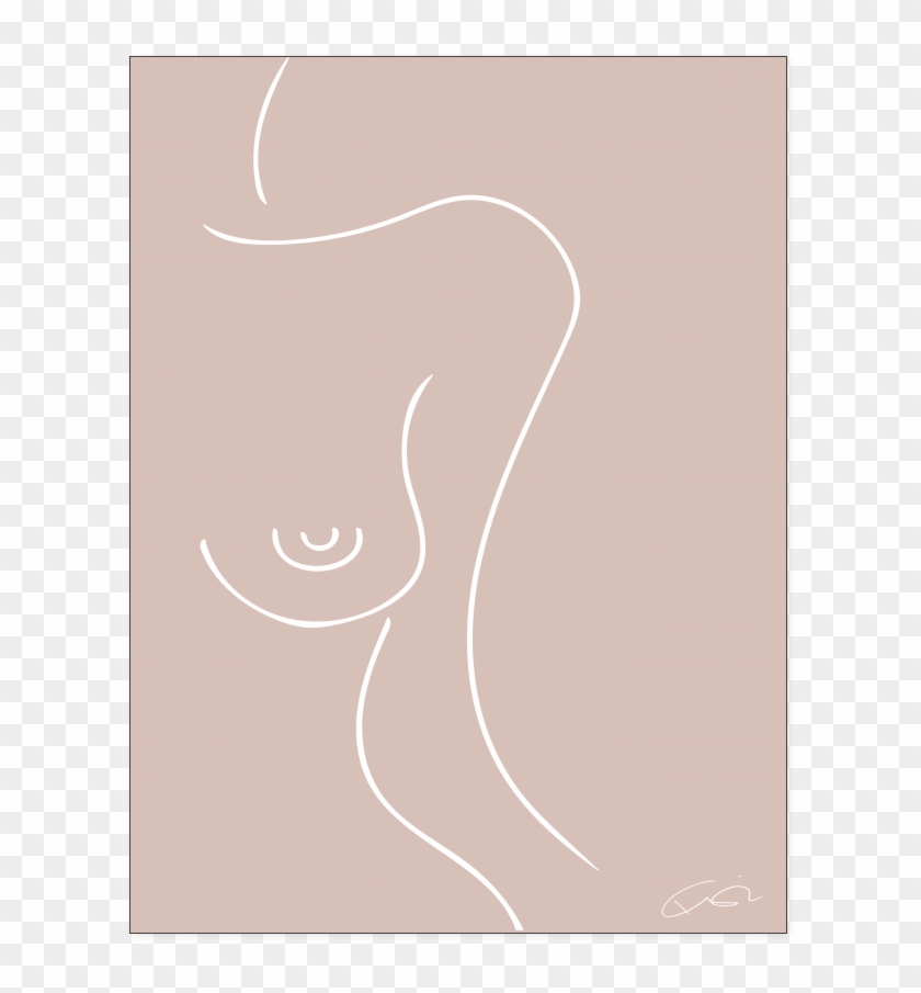 Silhouette On Rose - Calligraphy Clipart #4223022