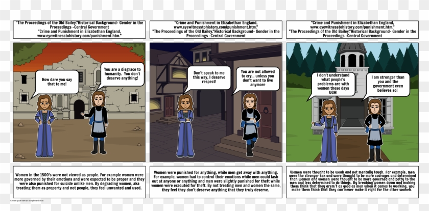Women In The 1500's Comic Strip - Cartoon Clipart #4223057