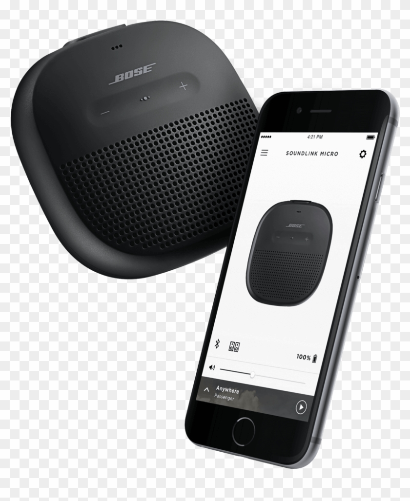 Two Soundlink Micro Speakers In Party Mode - Bose Soundlink Bluetooth Speaker Clipart