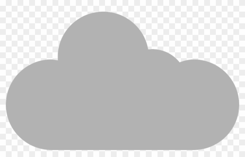 Weather Cloudy Free - Grey Cloud Vector Png Clipart #4223710