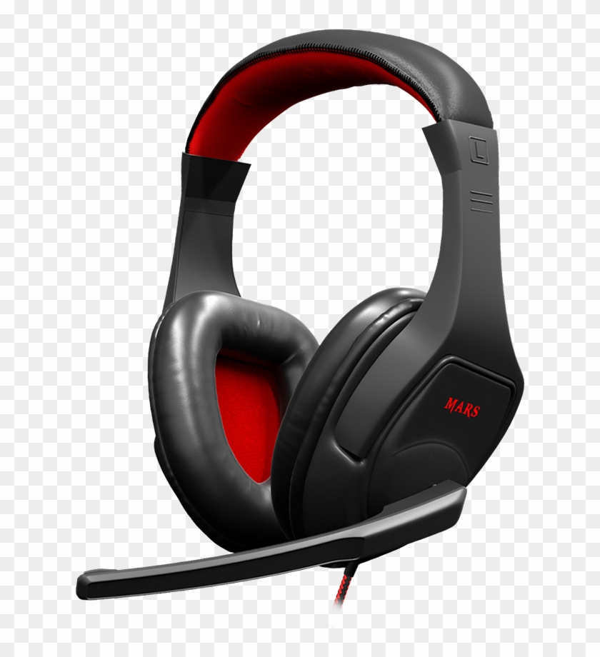 Auriculares Gaming Mh1 , Png Download - Mars Gaming Headset 3.5mm Circumaural Black And Red Clipart