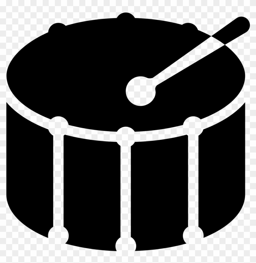 Tambor Icon , Png Download - Drum And Lyre Black And White Clipart