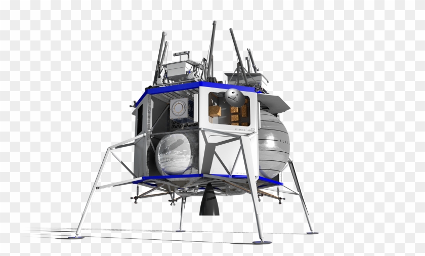 Diseño Actual Del Blue Moon Con Rovers Como Carga Útil - Lander Clipart #4224223