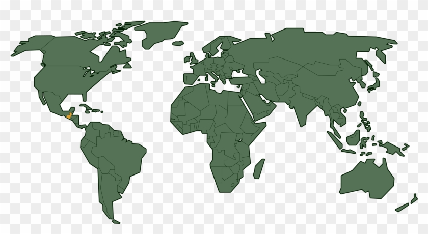 Con Tarjeta Se Puede Sacar Dinero En Casi Todos Los - America In The World Map Clipart #4224334