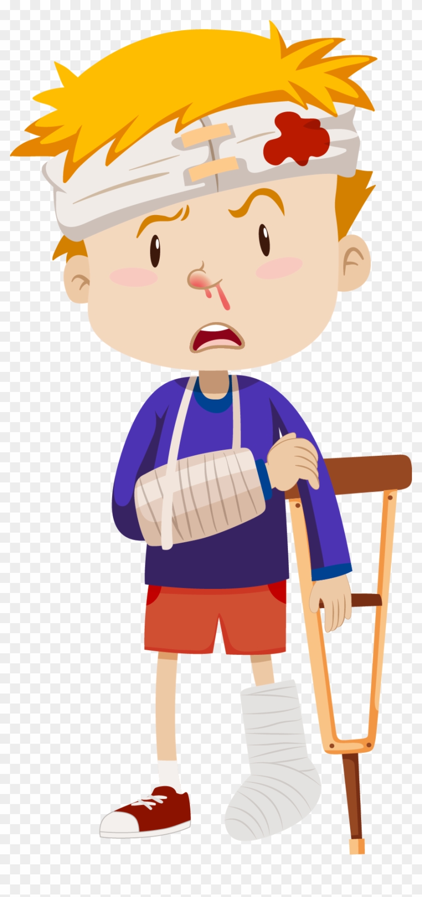 1-infografia - Boy With Broken Arm Cartoon Clipart #4224415