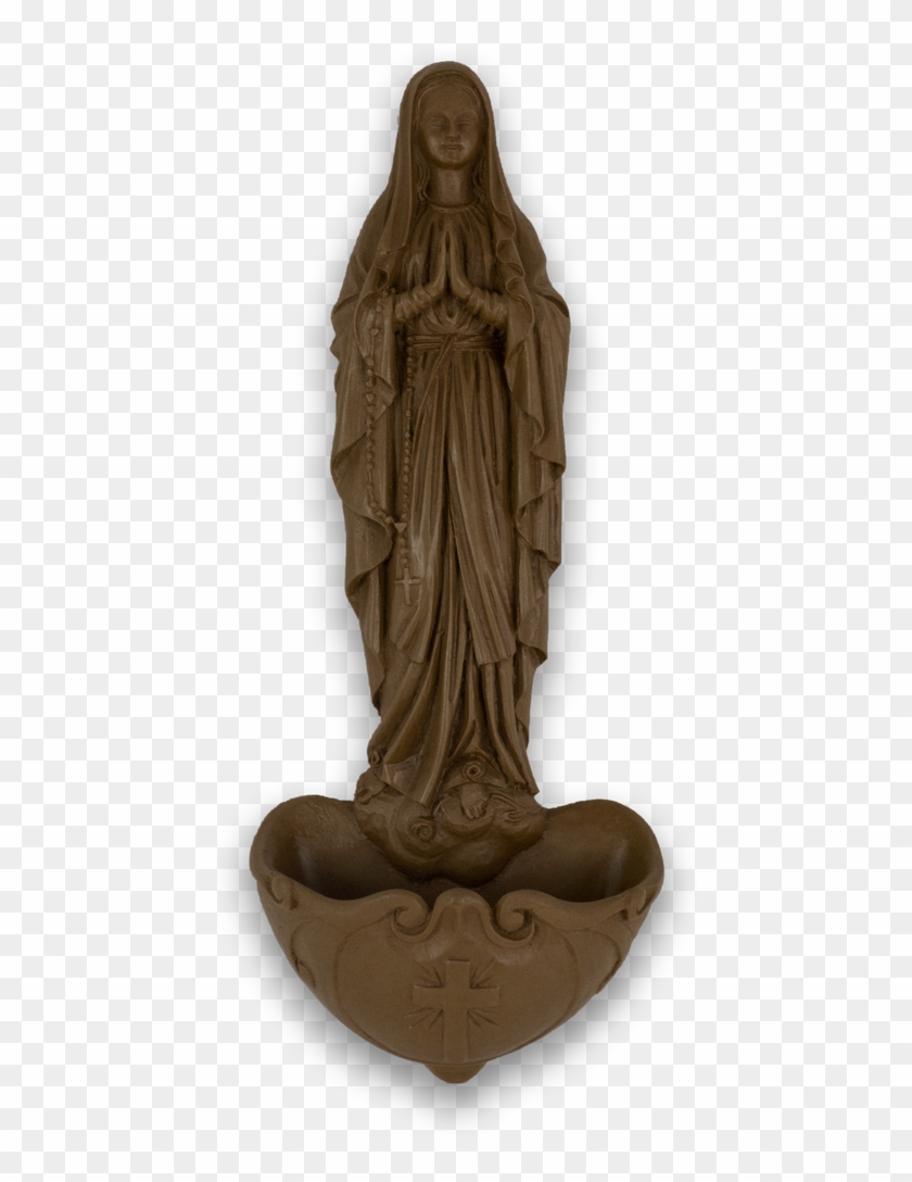 Resin Holy Water Font Of Our Lady Of Lourdes - Carving Clipart
