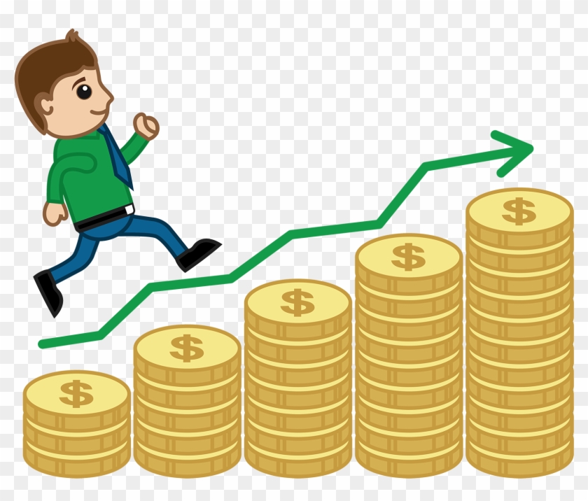 Earning Interest - - Business Cartoon Clipart