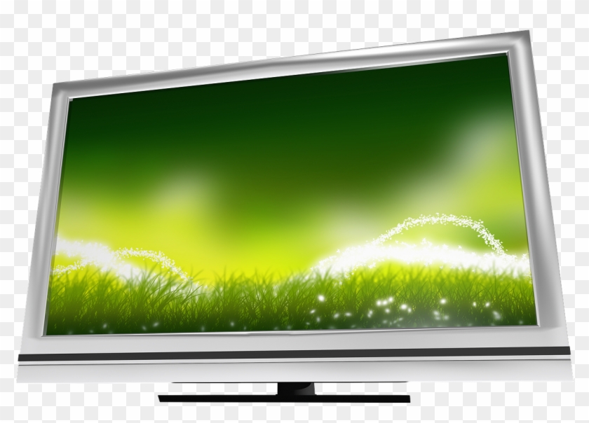 Tv Leads All Other Media In Delivering A Brand Message - Led-backlit Lcd Display Clipart