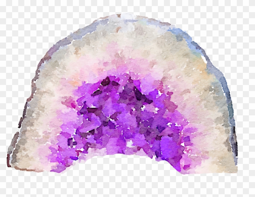 Free Geode Quartz Png Watercolor By Anjelakbm - Geode Png Clipart