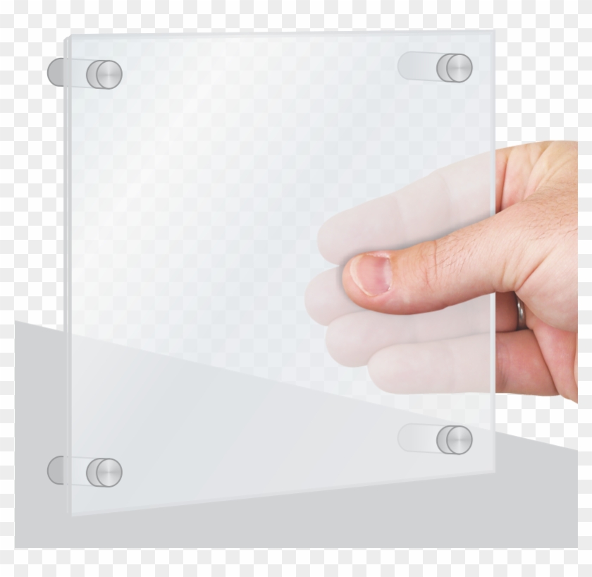 Acrylic Stand-off Sign Holder - Iphone Clipart #4226461