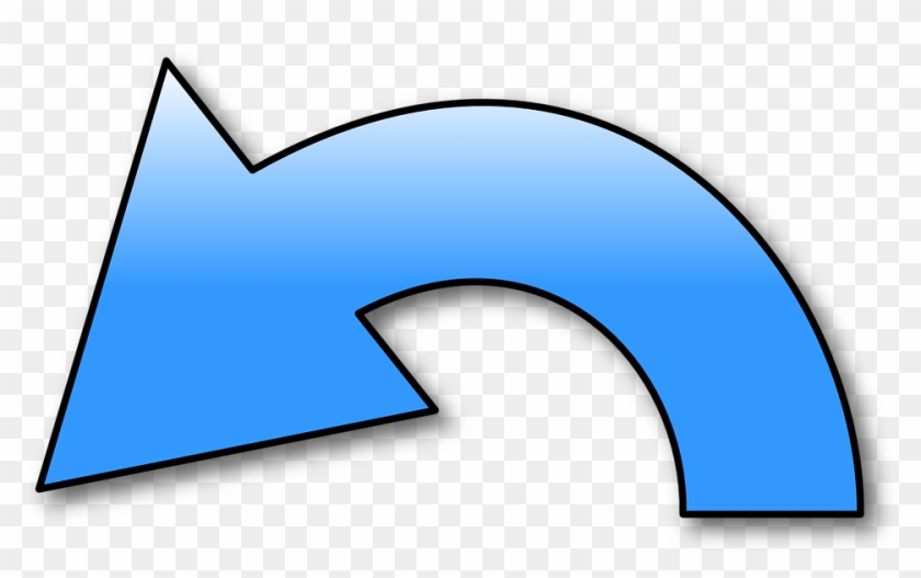 Deshacer, Símbolo, Flecha, Azul, Izquierda, Hacia Abajo - Undo Clipart - Png Download #4226563