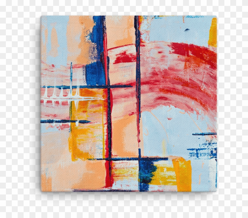 Acrylic Contrast Canvas Print - Painting Clipart #4226850