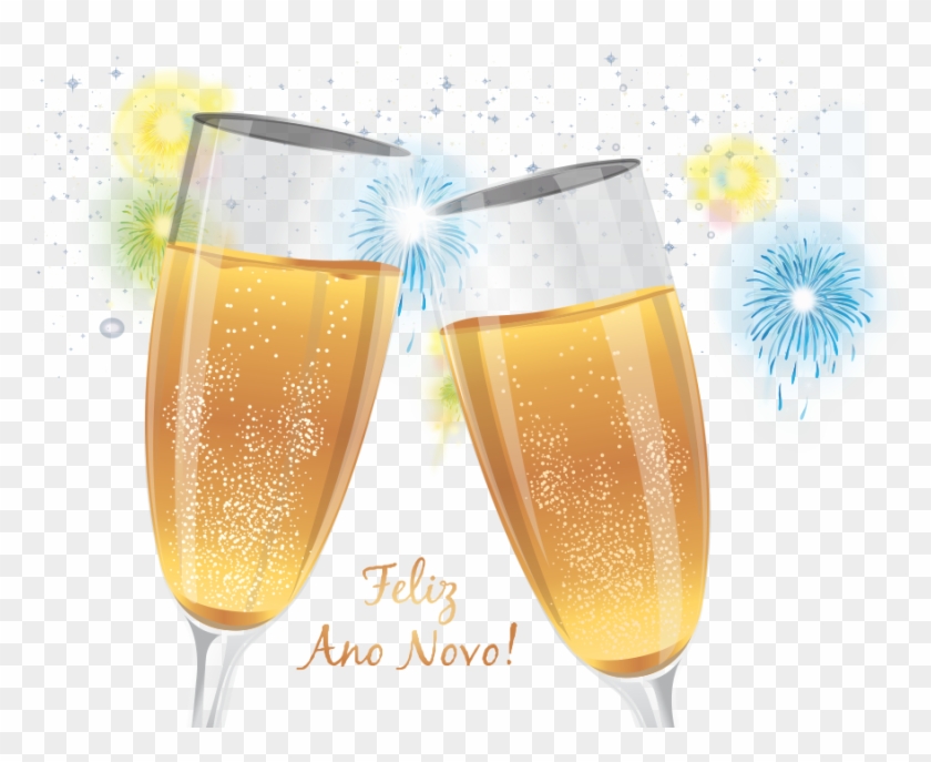 Feliz Ano Novo - Champagne Clipart #4226985