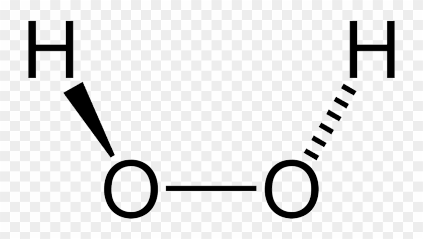 Hydrogen Peroxide 2d - Hydrogen Peroxide Molecular Formula Clipart #4227449