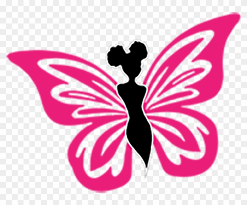 Black Butterfly Logo Clipart #4227556