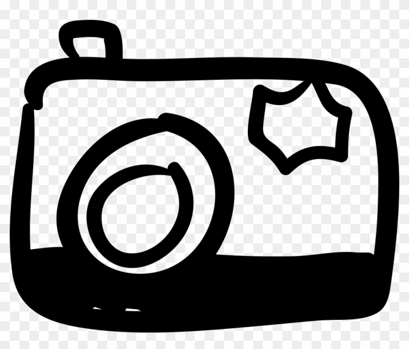 Photo Camera Hand Drawn Tool Comments - Camera Icon Hand Drawn Clipart #4227725