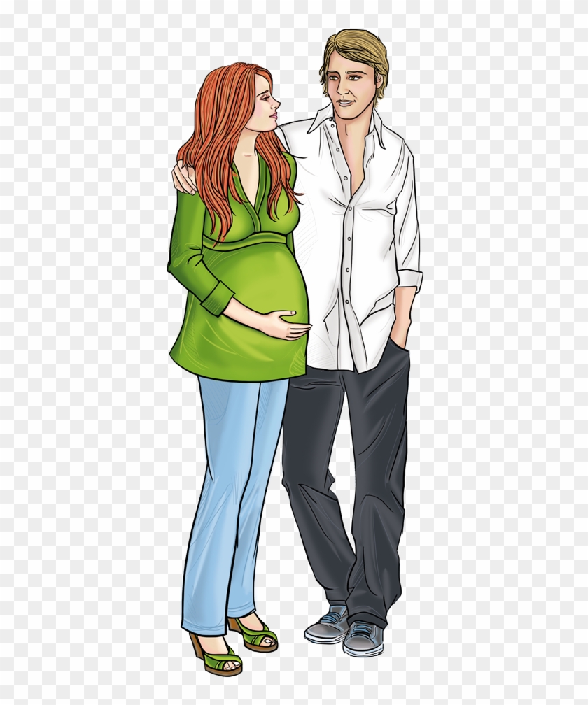 Dejar De Fumar Y Evitar El Humo De Tabaco De Los Demás, - Pareja Y Una Mujer Embarazada Clipart #4228239