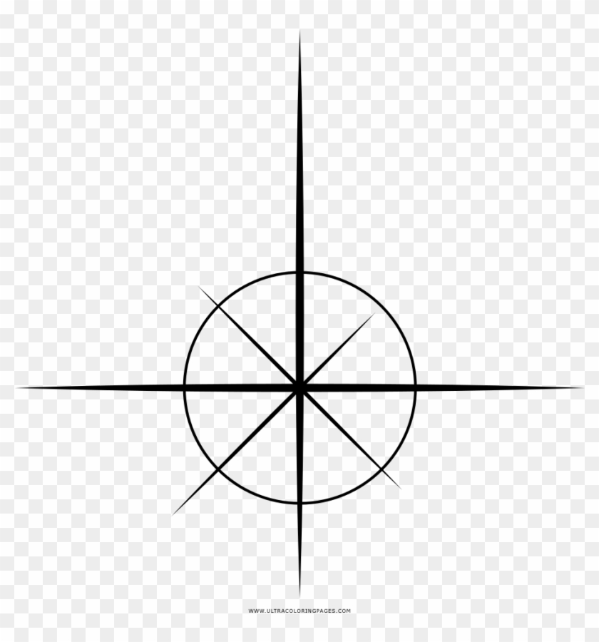 Estrella Página Para Colorear - Circle Clipart