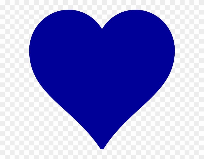 Navy Blue Heart Clipart - Png Download