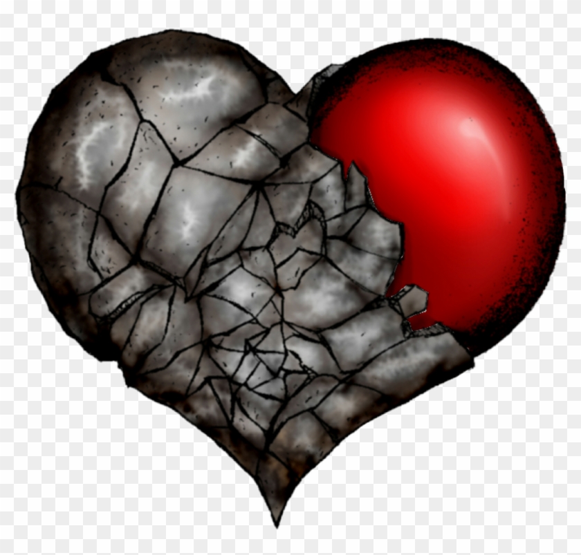 #heart #broken #darkheart #brokenheart #cracked - Pharaoh's Heart Hardened Clipart