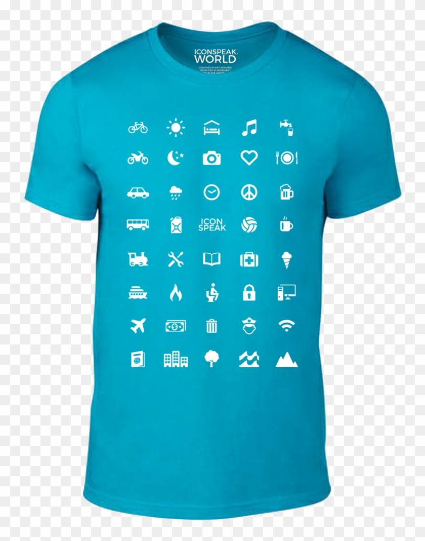 Las Remeras Iconspeak Sirven A Los Turistas Para Indicar - Travel Sign T Shirt Clipart