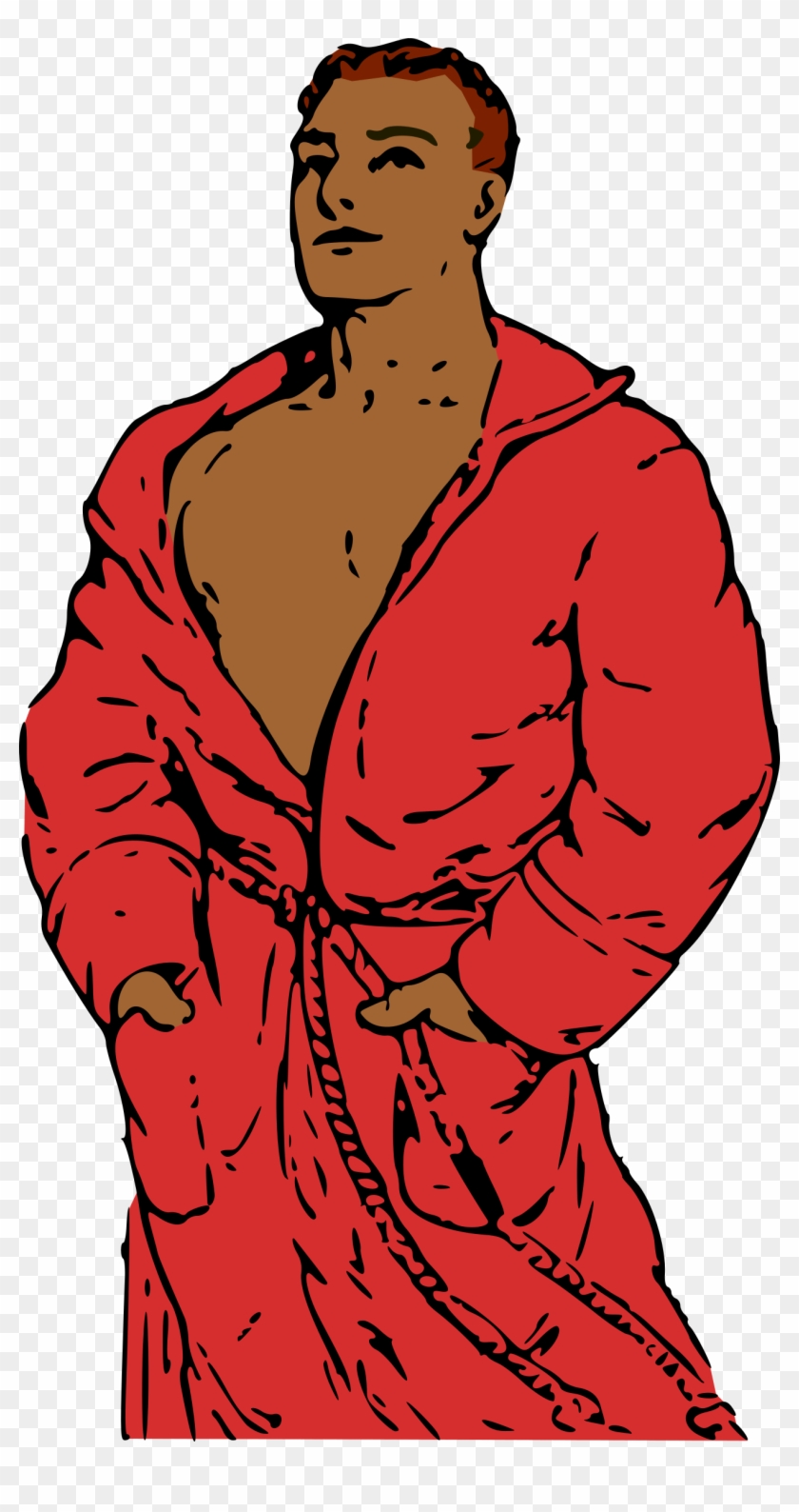 This Free Icons Png Design Of Man In Bathrobe 2 - Man In Bathrobe Cartoon Clipart
